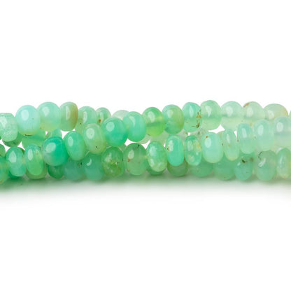 4-5mm Prase Opal Plain Rondelle Beads 18 inch 154 pieces