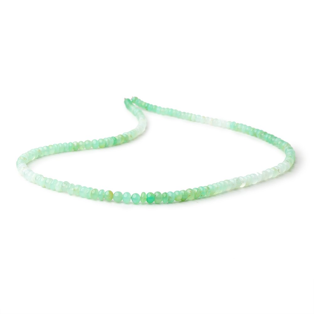 4-5mm Prase Opal Plain Rondelle Beads 18 inch 154 pieces