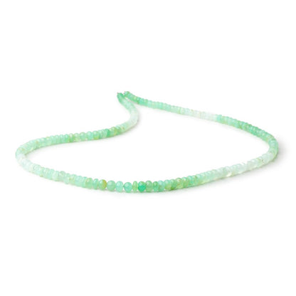 4-5mm Prase Opal Plain Rondelle Beads 18 inch 154 pieces