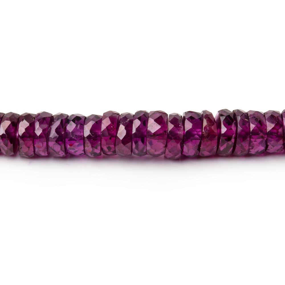 4-5mm Purple Garnet Faceted Heishi Beads 16 inch 240 pieces AAA