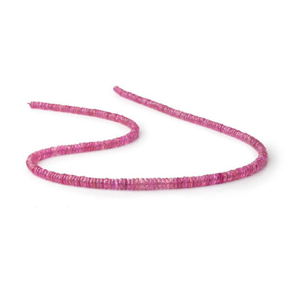 4-5mm Ruby Faceted Heishi Beads 18 inch 295 pieces AA