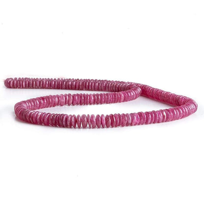 4-5mm Ruby plain rondelle Beads 17.5 inch 269 pieces A