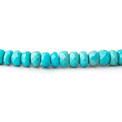 4-5mm Sleeping Beauty Turquoise Faceted Rondelle Beads 18 inch 169 pieces