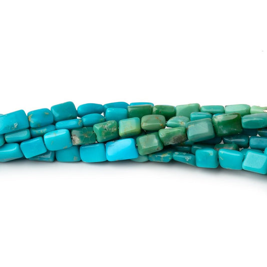 4-5mm Sleeping Beauty Turquoise Plain Rectangles 15.5 inch 70 Beads