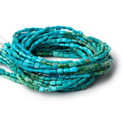 4-5mm Sleeping Beauty Turquoise Plain Rectangles 15.5 inch 70 Beads