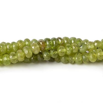 4-6mm Sphene faceted rondelles 16 inch 140 beads AA