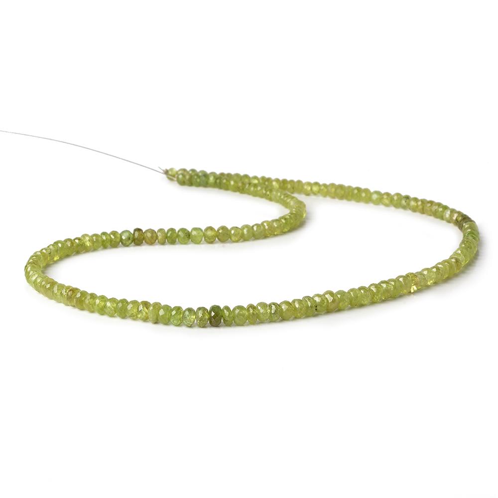 4-6mm Sphene faceted rondelles 16 inch 140 beads AA