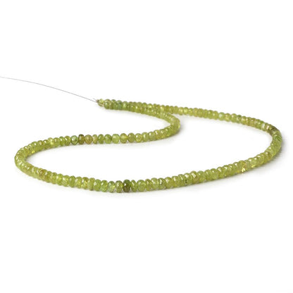 4-6mm Sphene faceted rondelles 16 inch 140 beads AA