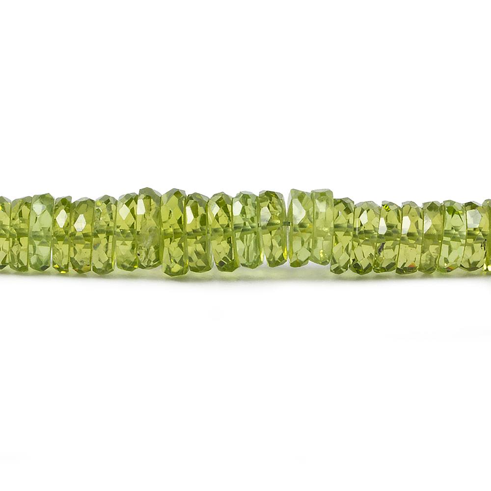 4-6.5mm Afghani Peridot faceted hishi beads 16 inch 260 pieces AA