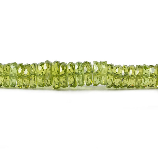 4-6.5mm Afghani Peridot faceted hishi beads 16 inch 260 pieces AA