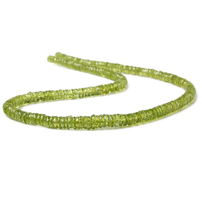 4-6.5mm Afghani Peridot faceted hishi beads 16 inch 260 pieces AA