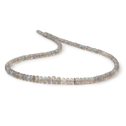 4-6.5mm Labradorite Faceted Rondelle Beads 18 inch 135 pieces AA