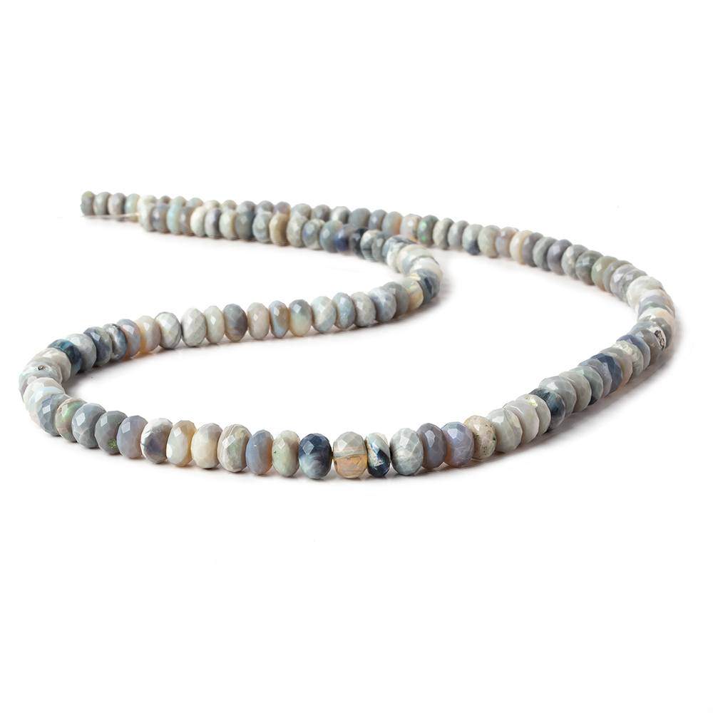 4-6mm Australian Opal Beads Faceted Rondelle Beads 18 inch 125 pcs AA