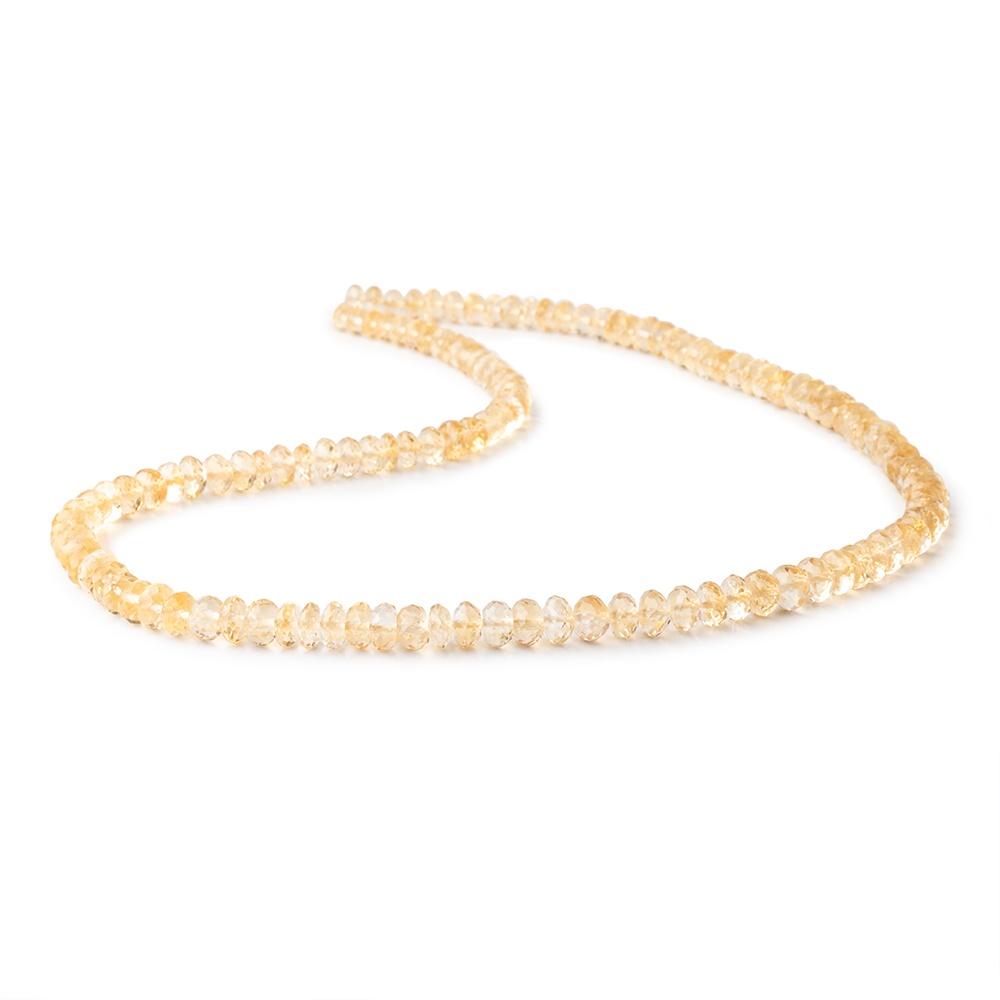 4-6mm Citrine Faceted Rondelle Beads 16 inch 125 pieces