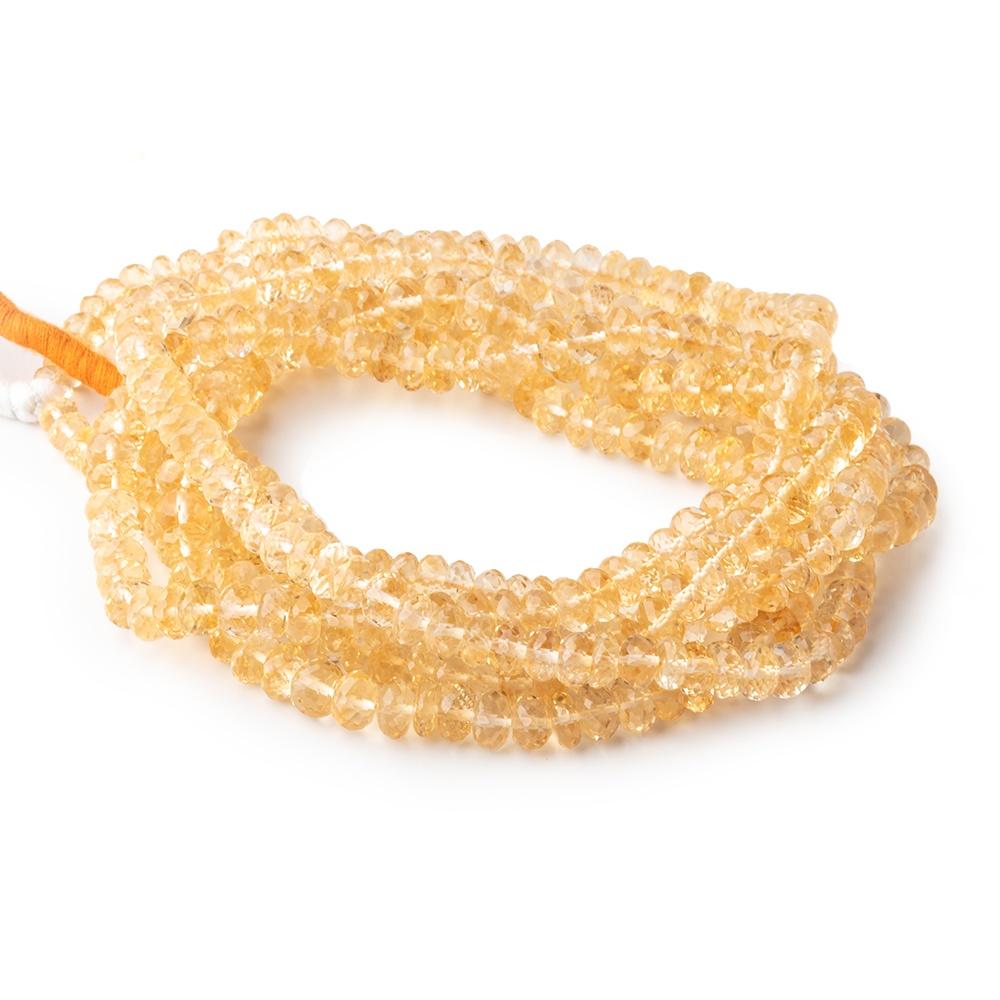 4-6mm Citrine Faceted Rondelle Beads 16 inch 125 pieces