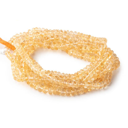 4-6mm Citrine Faceted Rondelle Beads 16 inch 125 pieces