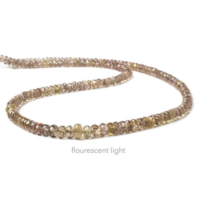 4-6mm Color Change Garnet faceted rondelle beads 18 inch 179 pieces