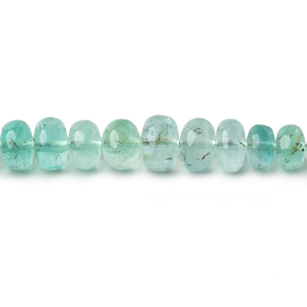 4-6mm Emerald Plain Rondelle Beads 18 inch 154 pieces AAA