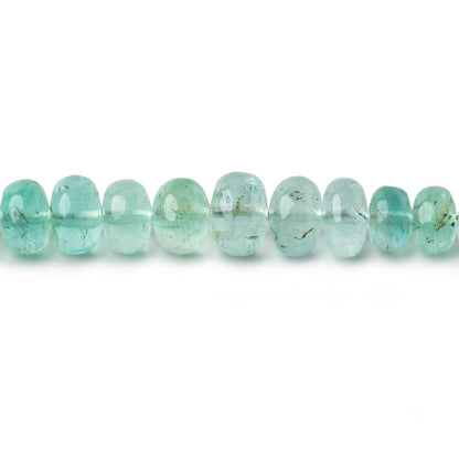 4-6mm Emerald Plain Rondelle Beads 18 inch 154 pieces AAA