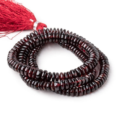 4-6mm Garnet Plain Heishi Beads 16 inch 196 pieces AAA