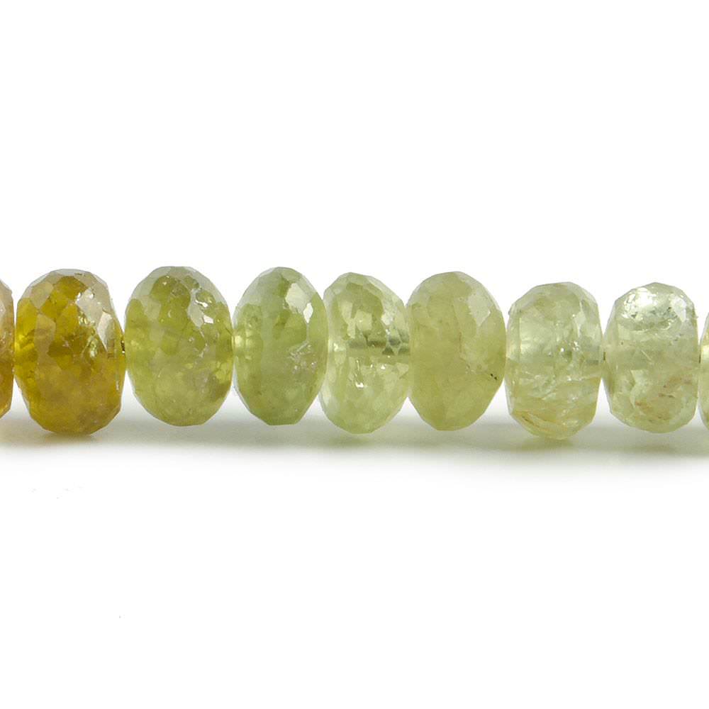 4-6mm Grossular Garnet Faceted Rondelle Beads 13.5 inch 94 pieces