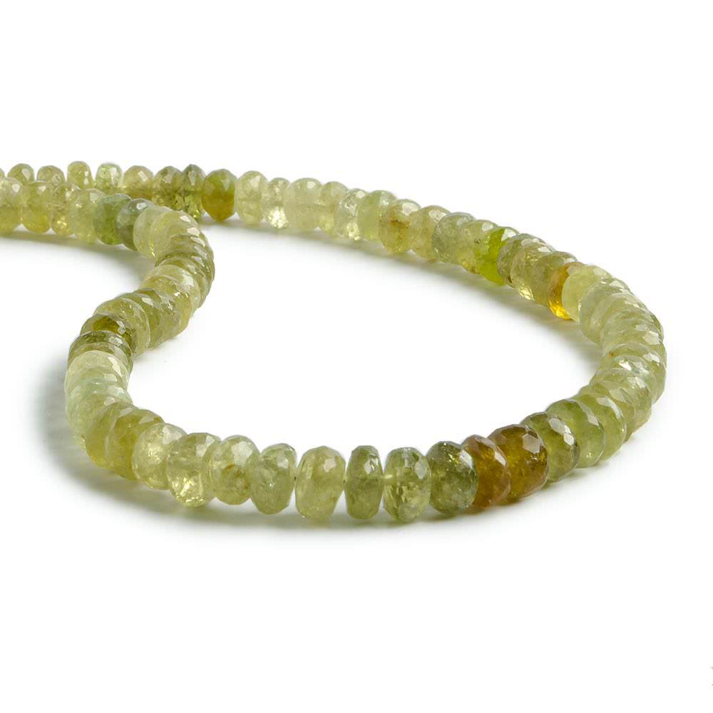 4-6mm Grossular Garnet Faceted Rondelle Beads 13.5 inch 94 pieces