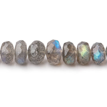 4-6mm Labradorite Faceted Rondelle Beads 17.5 inch 140 pieces
