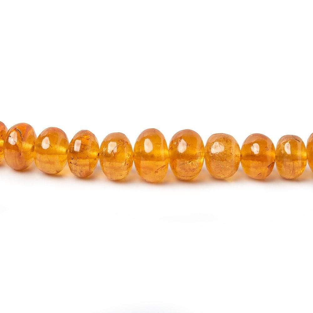 4-7mm Mandarin Garnet Plain Rondelle Beads 16 inch 95 pieces AAA