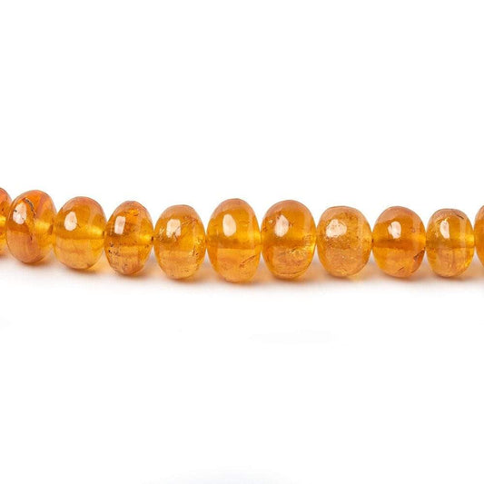 4-7mm Mandarin Garnet Plain Rondelle Beads 16 inch 95 pieces AAA