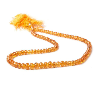 4-7mm Mandarin Garnet Plain Rondelle Beads 16 inch 95 pieces AAA