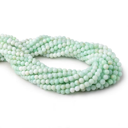4-6mm Pale Chrysoprase Faceted Round Beads 18 inch 94 pieces