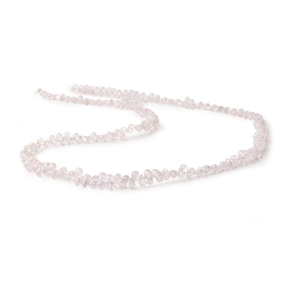 4-6mm Pale Pink Sapphire Faceted Tear Drop Beads 18 inch 233 pieces AA