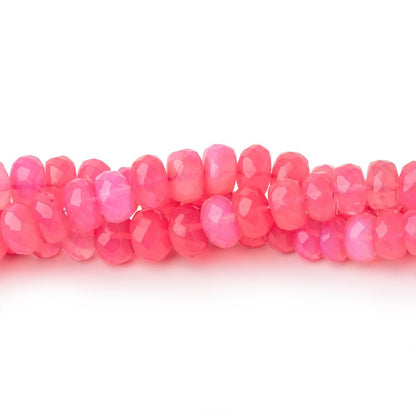 4-6mm Pink Ethiopian Opal Faceted Rondelle Beads 16 inch 133 pieces AA