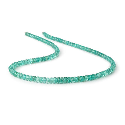 4-6mm Pool Blue Apatite Faceted Rondelle Beads 16 inch 139 pieces AA