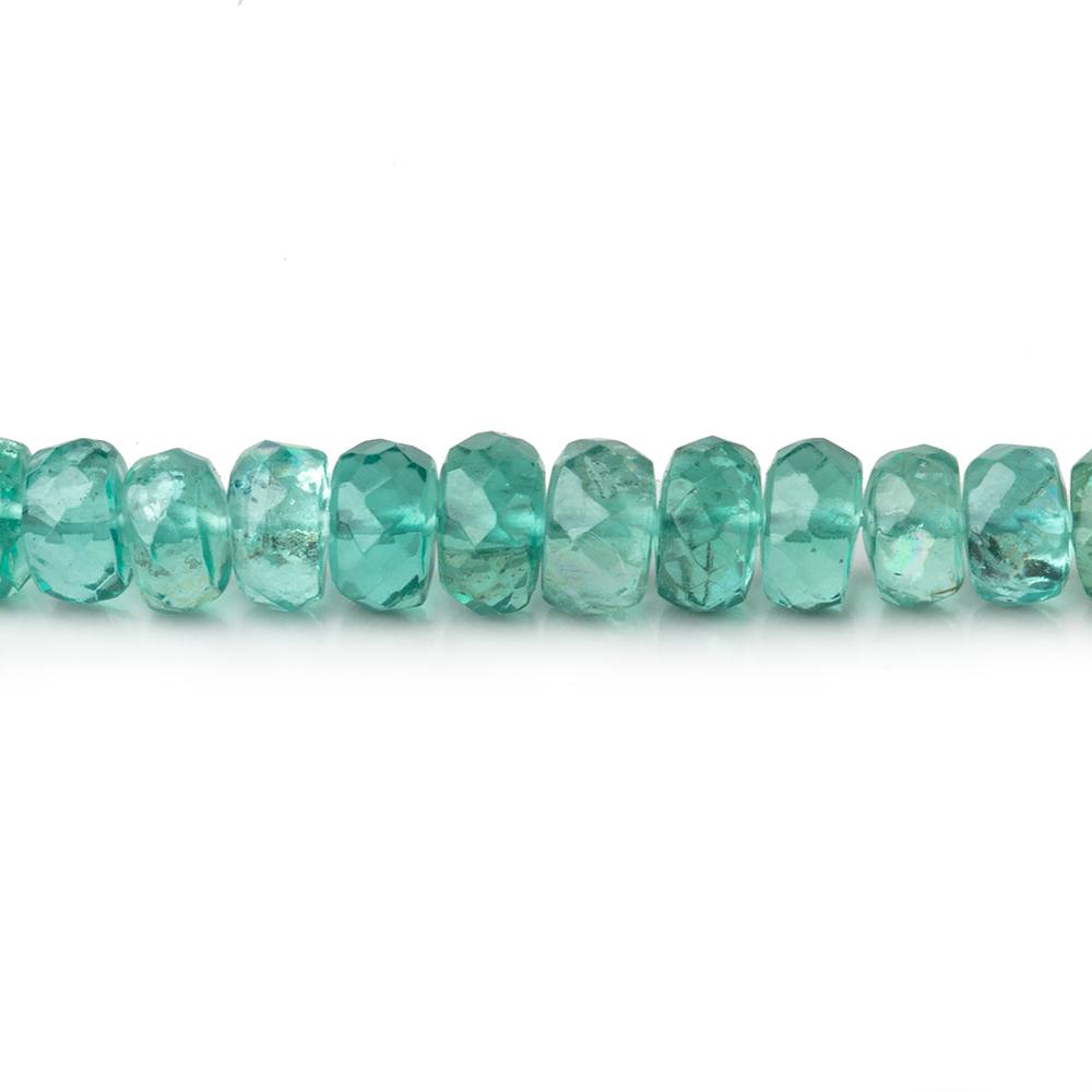 4-6mm Pool Blue Apatite Faceted Rondelle Beads 16 inch 139 pieces AA