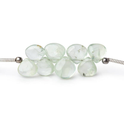 4-6mm Prehnite Plain Heart Beads 8 inch 48 pieces