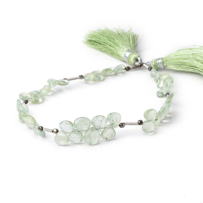 4-6mm Prehnite Plain Heart Beads 8 inch 48 pieces