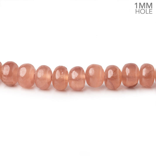 4-6mm Rhodochrosite plain rondelle beads 16 inch 118 pieces 1mm Large Hole
