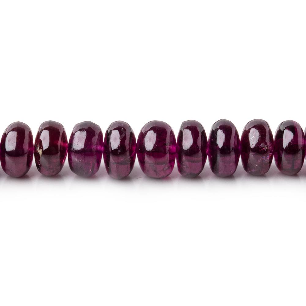 4-6mm Rhodolite Garnet plain rondelle beads 18 inch 148 pieces AA