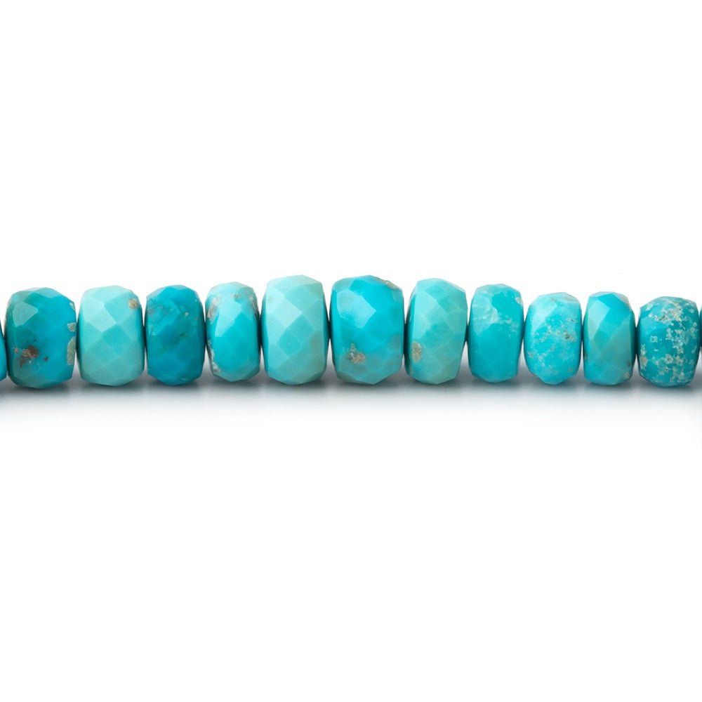 4-6mm Sleeping Beauty Turquoise Faceted Rondelle Beads 16 inch 140 pieces