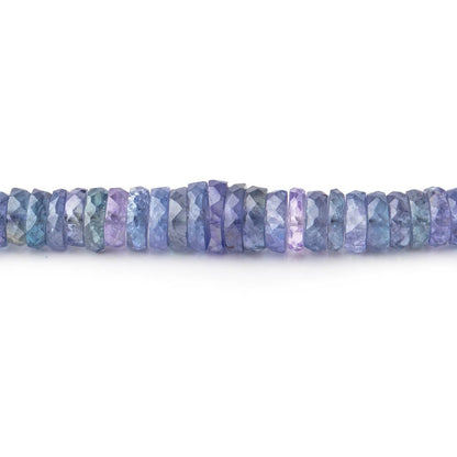 4-6mm Tanzanite Faceted Heshi Beads 16 inch 255 pieces AA