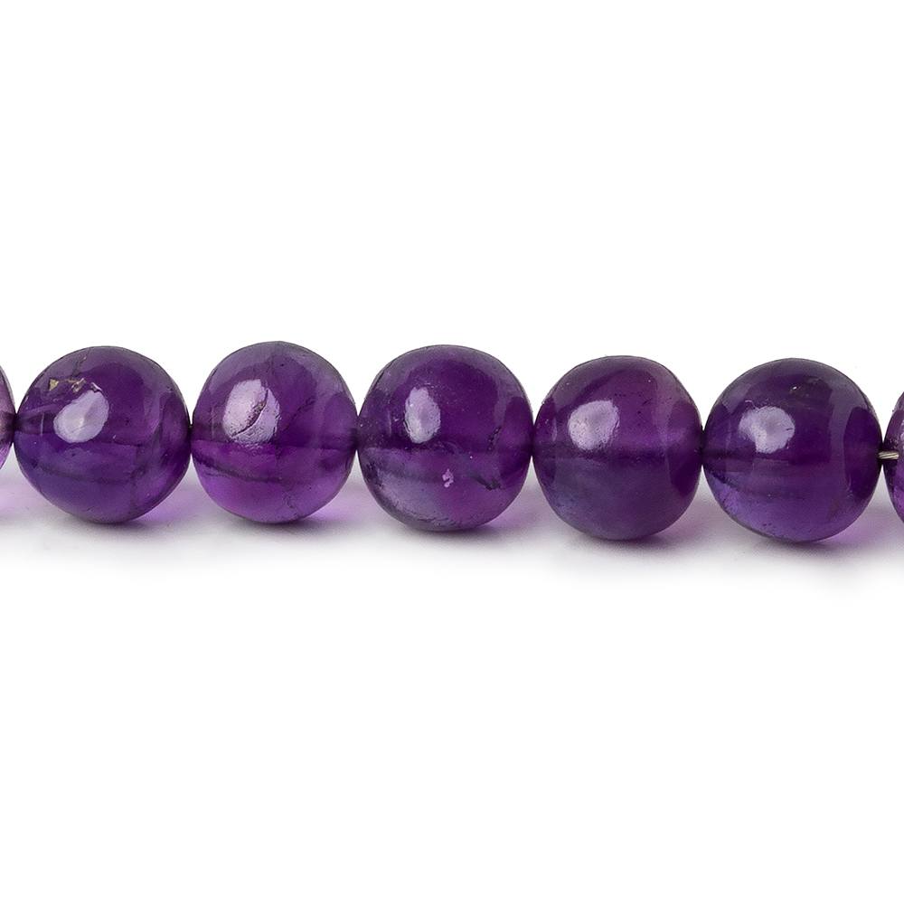 4-7.5mm Amethyst plain rounds 18 inch 80 pieces