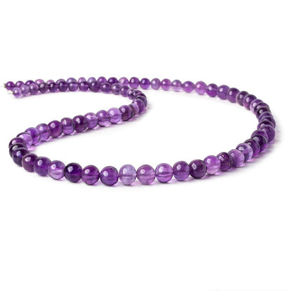 4-7.5mm Amethyst plain rounds 18 inch 80 pieces