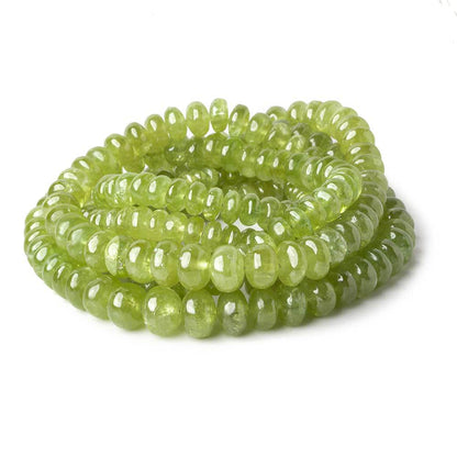 4-7.5mm Grossular Garnet plain rondelles 18 inch 130 beads