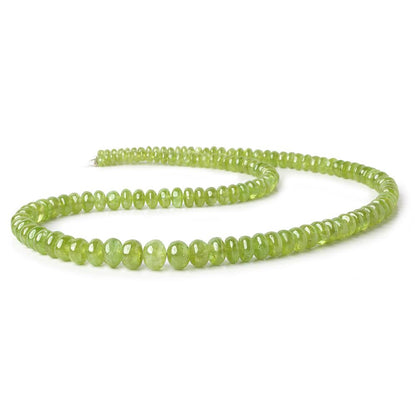 4-7.5mm Grossular Garnet plain rondelles 18 inch 130 beads
