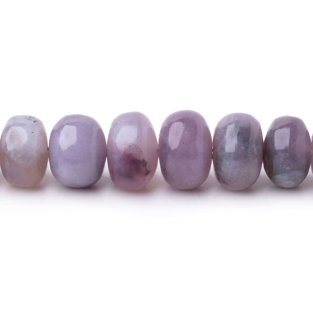 4-7.5mm Purple Chalcedony Plain Rondelles 18 inch 144 Beads
