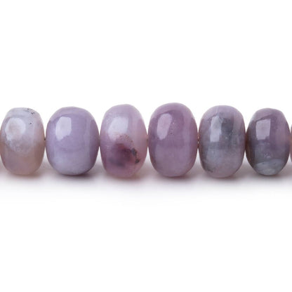 4-7.5mm Purple Chalcedony Plain Rondelles 18 inch 144 Beads