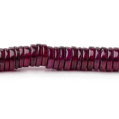 4-7.5mm Rhodolite Garnet Plain Heishi Beads 16.5 inch 380 pieces AA