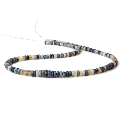 4-7mm Australian Multi Color Opal faceted rondelles 17.5 inch 190 pieces AA