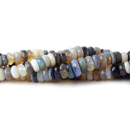 4-7mm Australian Opal Faceted Rondelles Beads 18 inch 195 pieces AA